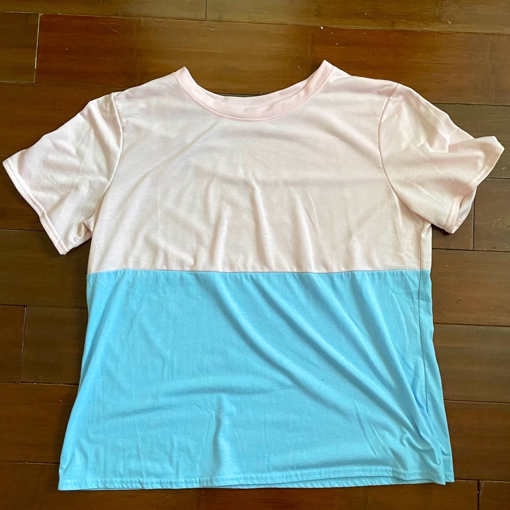 SHEIN Color Block Tee